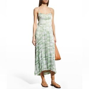 Vince Tie-Dye Ruched Cami Dress